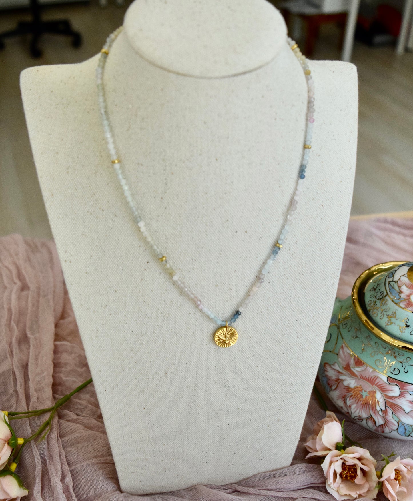 Mixed gemstone Necklaces ( Multi Beryl )