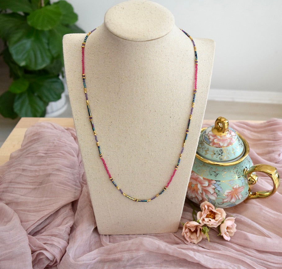 Mixed gemstone Necklaces ( Hematite )