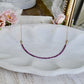 Ruby Dainty Gemstone Necklace