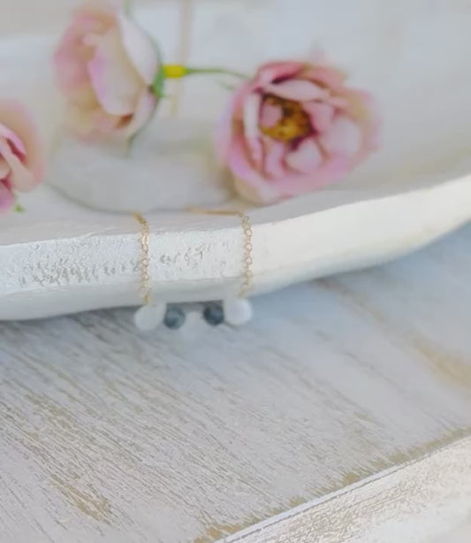 Moonstone Larvikite Necklace